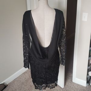 Black lace dress